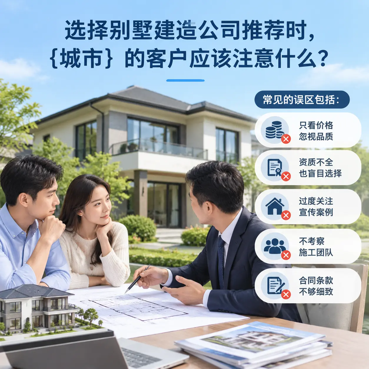 选择别墅建造公司推荐时，安顺 的客户应该注意什么？