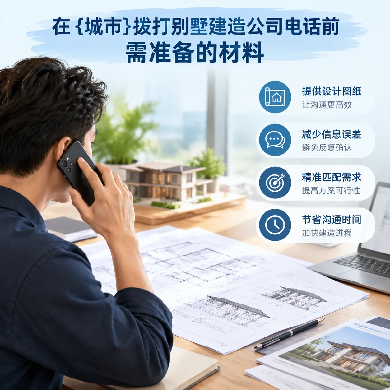 在安顺拨打别墅建造公司电话前需准备的材料
